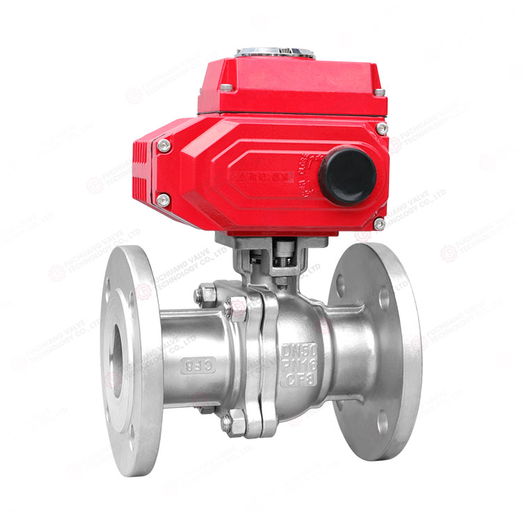 Electric flanged ball valve