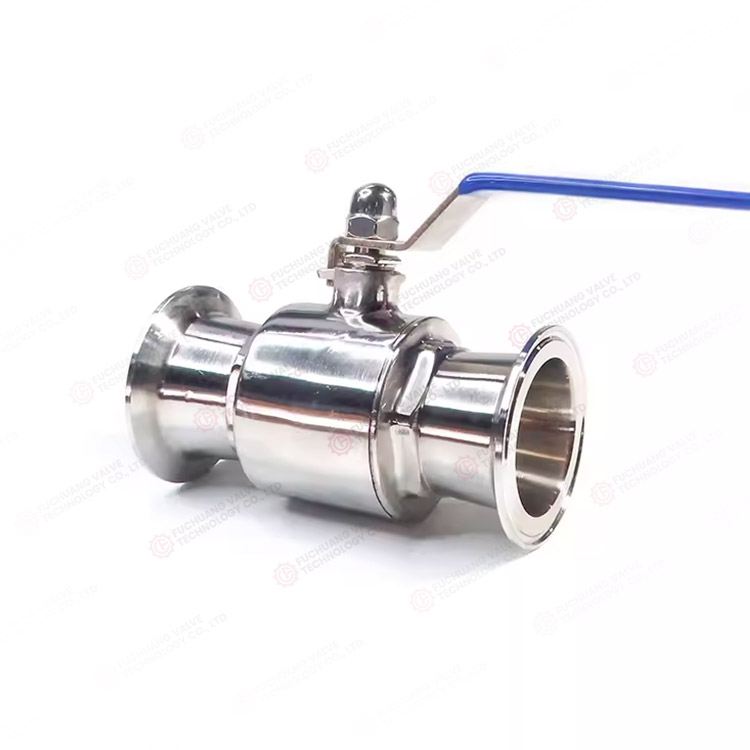 Sanitary quick-installation ball valve