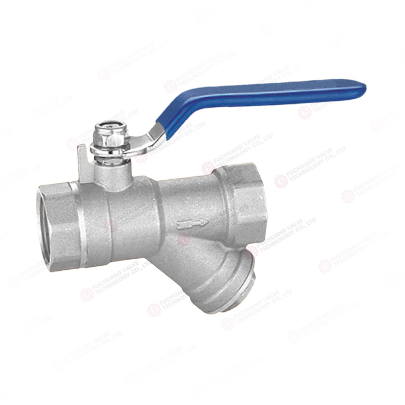 Ball valve with filter