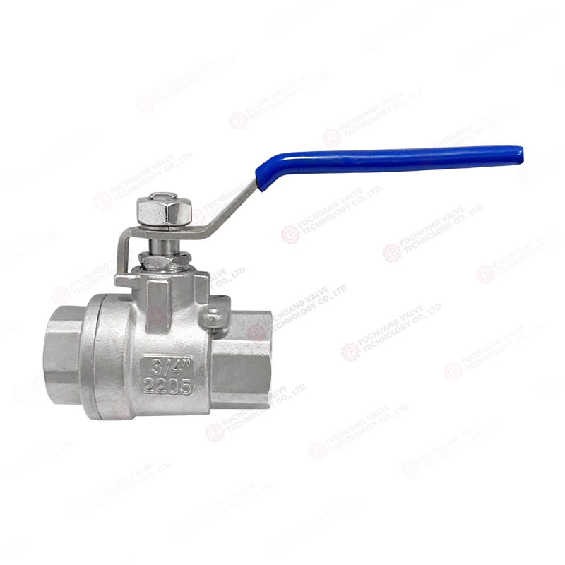 Two-piece 2205 material ball valve